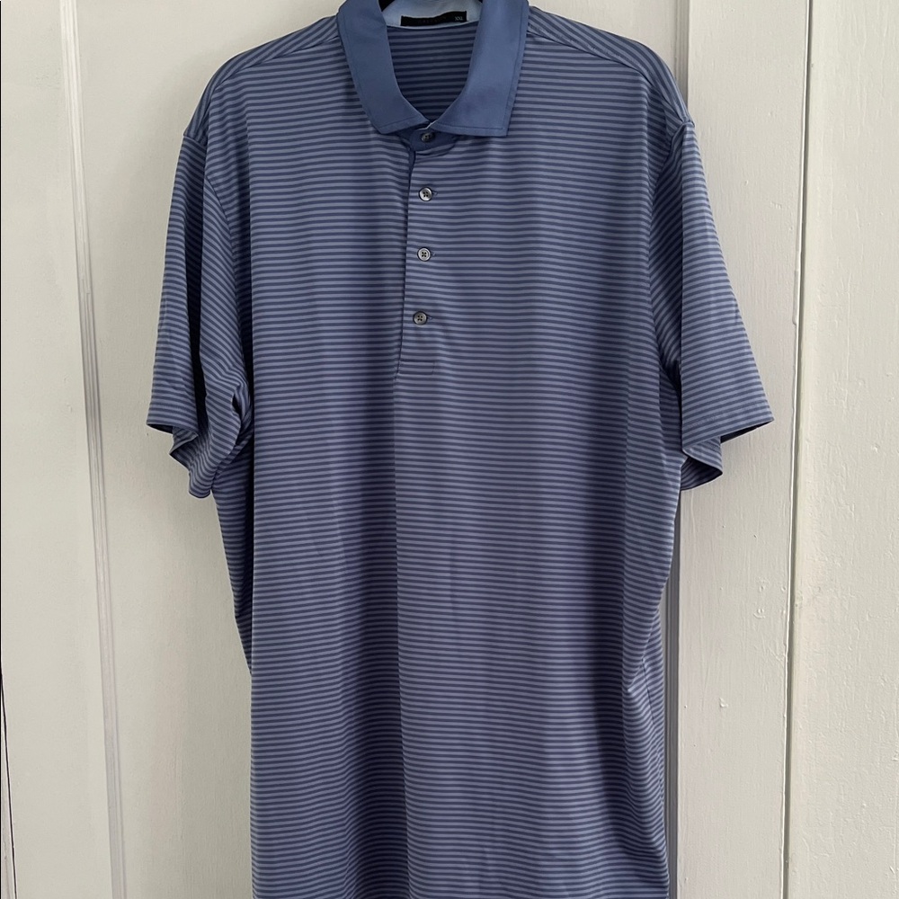 Greyson Blue Striped Polo Shirt